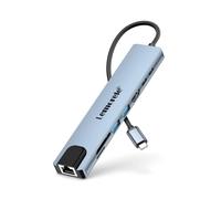 Lemorele Hub USB C Gigabit Ethernet 8 in 1 Docking Station con HDMI 4K 1000M