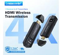 Lemorele P50 Kit trasmettitore e ricevitore video HDMI wireless 4K Extender HDMI per monitorare il proiettore HDTV per PC, fotocamera, laptop