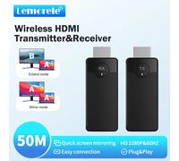 Lemorele Q50 Kit di estensione trasmettitore e ricevitore video HDMI wireless Adattatore display Dongle per monitor TV Proiettore Interruttore PC