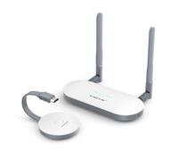 Lemorele Trasmettitore e Ricevitore HDMI Wireless 164Ft/50M - Trasmissione HDMI + VGA Dual Display 5G per Streaming Audio Video Da PC/Laptop a Monitor, Proiettore, TV