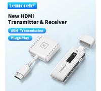 Lemorele Wireless HDMI Video Trasmettitore e Ricevitore Extender Kit Display Adattatore Dongle per TV Monitor Proiettore Interruttore PC