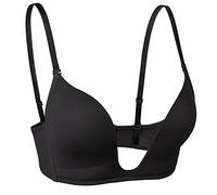 Lemorosy Reggiseno Minimizer Taglie Forti da Donna Comodo per Quotidiana Coppe Piene Non Imbottite Senza Ferretto a Tenuta Forte (Nero,8D)