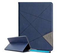 LEMORRY Cover per Samsung Galaxy Tab A 10.5 / T590 / T595, Custodia per Tablet in Pelle Premium Flip Cover con Fessure per Carte, Cavalletto, Magnetico Nascosto, [Auto Dormire & Svegliati] (Blu)