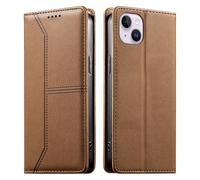 LEMORRY Custodia per iPhone 16 PRO MAX in Pelle con Portacarte, Supporto Integrato e Chiusura Magnetica - Copertina Flip Silicone Antigraffio per iPhone 16 PRO MAX, Marrone