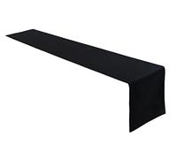 Lemos Home Concept Collection, runner da tavola in 100% cotone, colore e dimensioni a scelta, 40 x 200 cm, colore: nero