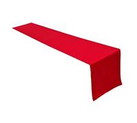 Lemos Home Concept Collection, runner da tavola in 100% cotone, colore e dimensioni a scelta, 40 x 250 cm, colore: rosso