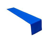 Lemos Home Runner da tavola di alta qualità in 100% cotone, collezione concetto, colore e dimensioni a scelta (runner - 40 x 250 cm, blu reale)