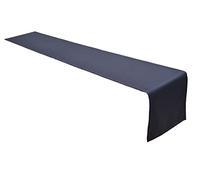 Lemos Home Runner da tavola di alta qualità in 100% cotone, collezione Concetto, colore e dimensioni a scelta (runner - 40 x 250 cm, antracite)