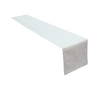 Lemos Home Runner da tavola di alta qualità in 100% cotone, collezione Concetto, colore e dimensioni a scelta (runner - 40 x 200 cm, bianco)