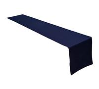 Lemos Home Runner da tavola di alta qualità in 100% cotone, collezione Concetto, colore e dimensioni a scelta (runner - 40 x 200 cm, blu marino)