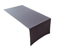 Lemos Home Runner da tavola di alta qualità in 100% cotone, collezione Concetto, colore e dimensioni a scelta (runner - 30 x 100 cm, grigio basalto)