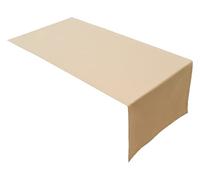 Lemos Home Runner da tavola di alta qualità in 100% cotone, collezione concetto, colore e dimensioni a scelta (runner da tavolo, 45 x 150 cm, camel)