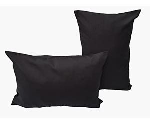 Lemos Home Set di 2 federe decorative per cuscino, 100% cotone, collezione Concept, colore e dimensioni a scelta (federa per cuscino da 50 x 30 cm, antracite)