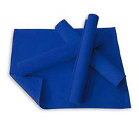 Lemos Home - Set di tovagliette da tavola, 4 pezzi, circa 46 x 36 cm in cotone (blu)