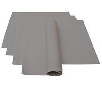 Lemos Home - Set di tovagliette da tavola, 4 pezzi, circa 46 x 36 cm in cotone (grigio)