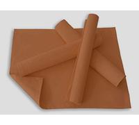 Lemos Home - Set di tovagliette da tavola, 4 pezzi, circa 46 x 36 cm in cotone (marrone chiaro)