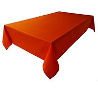 Lemos Home Tovaglia di alta qualità in 100% cotone, collezione Konzept, colore e dimensioni a scelta (tovaglia - 150 x 300 cm, arancione)