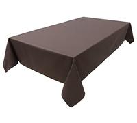Lemos Home Tovaglia di alta qualità in 100% cotone, collezione Konzept, colore e dimensioni a scelta (tovaglia, 150 x 260 cm, cioccolate)