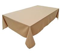Lemos Home Tovaglia di alta qualità in 100% cotone, collezione Konzept, colore e dimensioni a scelta (tovaglia, 150 x 260 cm, camel)