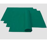 Lemos Home Tovagliette di alta qualità, 4 pezzi, in 100% cotone, collezione concetto, colore e dimensioni a scelta (set di 4 tovagliette - 46 x 36 cm, verde abete)