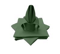 Lemos Home Tovaglioli in tessuto di alta qualità, 4 pezzi, in 100% cotone, collezione concetto, colore e dimensioni a scelta (set di 4 tovaglioli in tessuto, 45 x 45 cm, verde oliva)