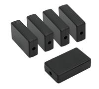 LeMotech Alloggiamento per progetto, 5 pezzi ABS scatola di distribuzione elettrica piccola dimensione, scatola elettronica nera, dimensioni esterne 60 x 36 x 17 mm