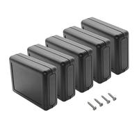LeMotech Alloggiamento per progetto, 5 pezzi, scatola di distribuzione elettrica ABS piccola dimensione, scatola elettronica nera, dimensioni esterne 90 x 70 x 28 mm