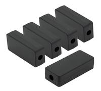 LeMotech Alloggiamento per progetto, 5 pezzi, scatola di distribuzione elettrica ABS piccola dimensione, scatola elettronica nera, dimensioni esterne 60 x 26 x 16 mm