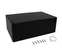 LeMotech Scatola di distribuzione in plastica ABS, IP65, impermeabile, scatola elettrica, universale, colore nero, dimensioni esterne 230 x 150 x 85 mm (1 pezzo)