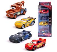 Lempefe Macchinine Cars 4 pezzi, Giocattolo Cars Macchinine Mini Racers, Metallo Auto Giocattolo Regalo per Bambini, 3+ anni