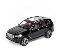 Lempefe Modellino di auto giocattolo 1:24 X5, in lega di zinco, con suono e luce, per bambini, ragazzi e ragazze, regalo (nero)