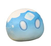 Lempefe Peluche Cuscino decorativo per la casa, cuscino di ghiaccio di fuoco, slime, cuscino in bambola melma in peluche anime gioco paffuto palla di peluche bambola per bambini, 30 cm