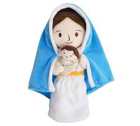 Lempefe Peluche Gesù, Bambola di Peluche di Gesù, Carino Giocattoli Religiosi Cristo per Bambini, Bambole da Letto, Regali di Pasqua Battesimo (Vergine Maria)