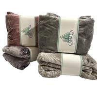 L'Emporio Casa Coperta Vellutata in Pile Matrimoniale, Morbida Plaid Divano in Microfibra, Maxi Dimensione 260x240 cm per Letto e Divano (Naturale)