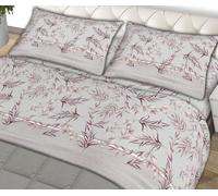 L'Emporio Casa Set Lenzuola Flanella Letto Matrimoniale 100% Caldo Cotone sopra 240x290 + sotto Angoli 160 a180x195 a 200 + 2 Federe 50x80 (Laura Pesco)
