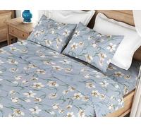 L'Emporio Casa Set Lenzuola Flanella Letto Matrimoniale 100% Caldo Cotone sopra 240x290 + sotto Angoli 160 a180x195 a 200 + 2 Federe 50x80 (Variante 13)