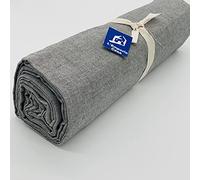 L'EMPORIO CASA Telo Copridivano Copripoltrona Tela Grossa Robusta GRIGIO SCURO Cotone in Panama 160X260-260x280-360x280 Misure Maxi Lenzuolo Copritutto Granfoulard Made Italy (360X280)