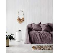 L'Emporio Casa Telo Copriletto Copridivano Tela Robusta Tinta Unita Misto Cotone 170X260-250x280-360x280 Maxi Lenzuolo Copritutto Cotone foulard Made Italy (Grigio, 170x280)