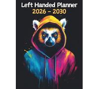 Lemur Left Handed Planner: 5 Year Monthly | Large 60 Month Calendar | Gift For People Who Love Tropical Rainforest Animals, Wildlife Lovers | Ideal ... and Busy Individuals | 8.5 x 11 Inches | v1