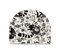 Lemur Nero Bianco Boho Acrilico Bianco Portatovaglioli per Bagno, Ristorante Libera Installazione Nero Dispenser di Tovaglioli Decorazione per la Casa per Farmhouse Cocktail