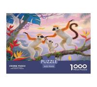 Lemur1000 Piece Jigsaw Puzzle for Adults And Kids Educational Games Cute AnimalsFun And Challenging Home Decors Great Gift Idea70x50cm/1000pcs