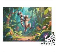 Lemur1000 Piece Jigsaw Puzzle for Adults Educational Games Happy HourChallenging for Home Decoration Great Gift Idea38x26cm/1000pcs