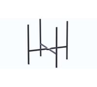LEMUS - LIFE STEEL FRAME BLACK, Supporto Metallico per Lampade Lemus Life, in Acciaio, per Tavoli, Scrivanie, Superifici Piane, Colore Nero
