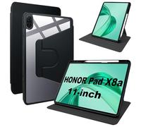 Lemxiee Cover per HONOR Pad X8b & Pad X8a 11" Case per supporto rotante & Slot per penna Custodia in pelle PU + Acrilico trasparente