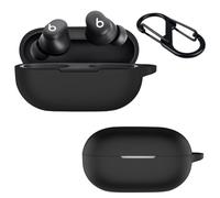 Lemxiee Custodia per Beats Solo Buds Cover,Case in silicone flessibile per Beats Solo Buds(2024) -Nero