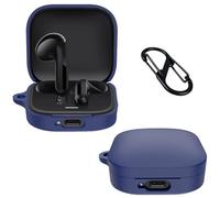 Lemxiee Custodia per Xiaomi Redmi Buds 6 Active Cover Case in silicone flessibile-Blu