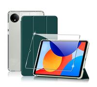 Lemxiee Custodia per Xiaomi Redmi Pad SE 8.7" Cover,Custodia in pelle PU + Acrilico trasparente per supporto rotante/Slot per penna per Xiaomi Redmi Pad SE 8.7" case