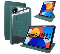 Lemxiee Custodia per Xiaomi Redmi Pad SE 8.7" Cover,Custodia in pelle PU + Acrilico trasparente per supporto rotante/Slot per penna per Xiaomi Redmi Pad SE 8.7" case