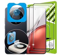 Lemxiee Pellicola Vetro Temperato per Honor Magic 8 Lite [2+1 Pezzi] Pellicola Protezione Fotocamera + HD Schermo