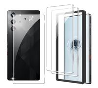 Lemxiee Pellicola Vetro Temperato per REDMAGIC 10 Pro & REDMAGIC 11 Pro [2+1 Pezzi] Posteriore Vetro Temperato + HD Pellicola Schermo in vetro temperato